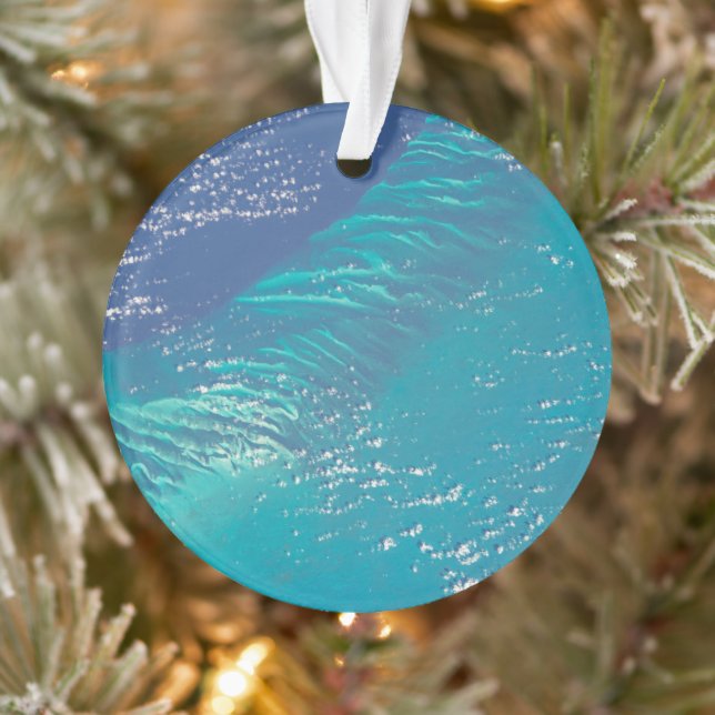 The Atlantic Ocean Off The Coast Of The Bahamas Ornament (Tree)