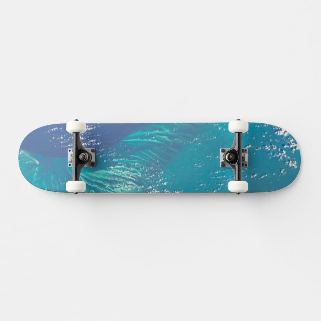 The Atlantic Ocean Off The Coast Of The Bahamas Skateboard (Horz)