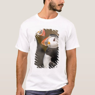 The Atlantic Puffin, a pelagic seabird, shown T-Shirt