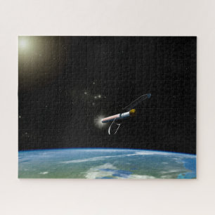 The Atlas V541 Launch Vehicle In Orbit. Jigsaw Puzzle