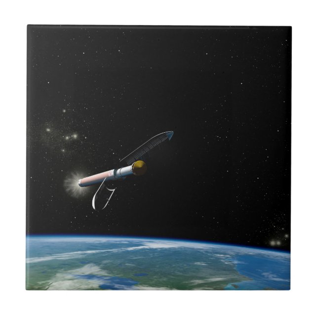 The Atlas V541 Launch Vehicle In Orbit. Tile (Front)