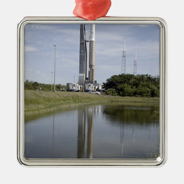 The Atlas V/Centaur arrives on the launch compl Metal Ornament (Front)