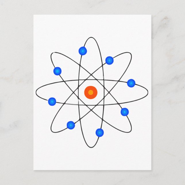 The atom postcard (Front)