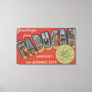 The Atomic City - Large Letter Scenes Canvas Print