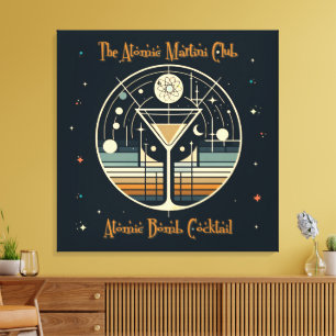 The Atomic Martini Club Atomic Bomb Cocktail Canvas Print