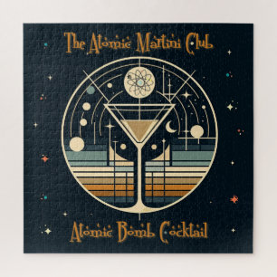 The Atomic Martini Club Atomic Bomb Cocktail Jigsaw Puzzle