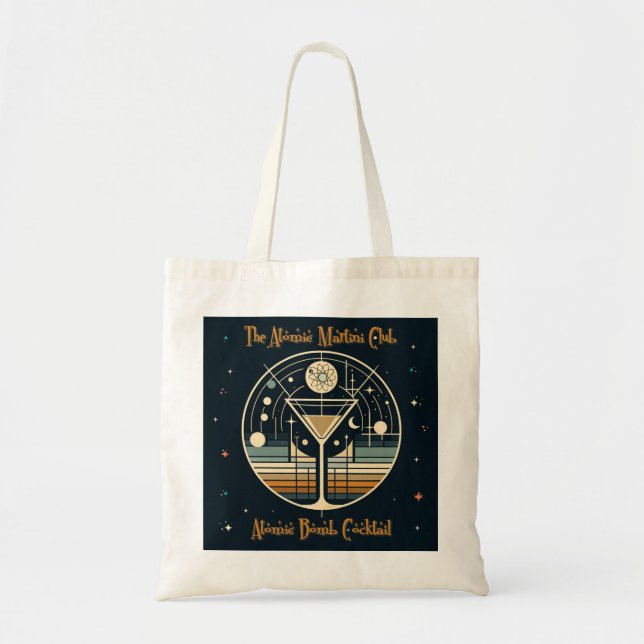 The Atomic Martini Club Atomic Bomb Cocktail Tote Bag (Front)
