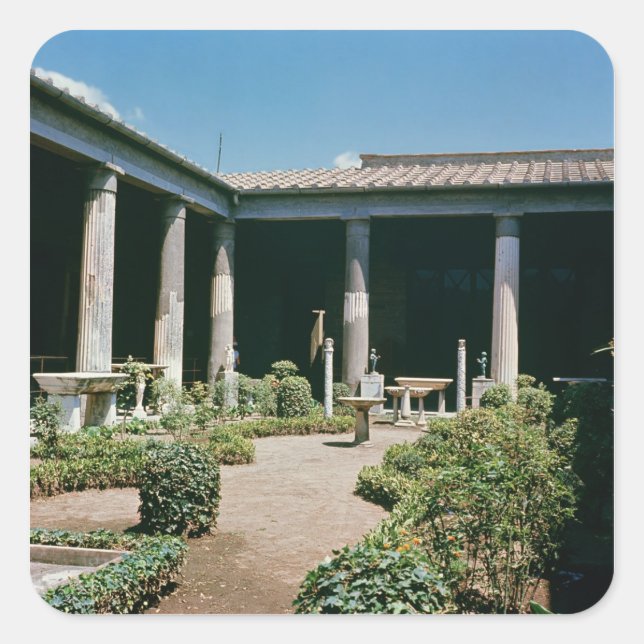 The Atrium, House of the Vettii Square Sticker (Front)