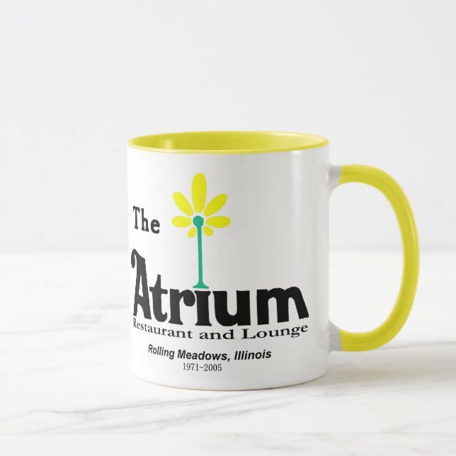 The Atrium Restaurant, Rolling Meadows, IL Mug (Right)