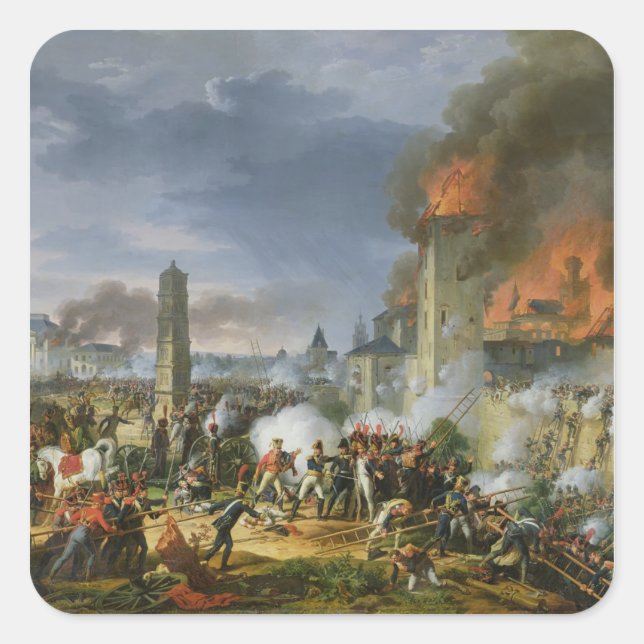 The Attack and Taking of Ratisbon Square Sticker (Front)