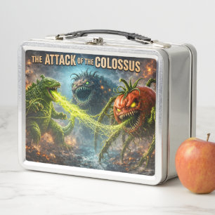 The attack of the Colossus mutant veggie metal lun Lunch Box