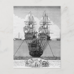 The Attempt made to Salvage the HMS Royal Postcard