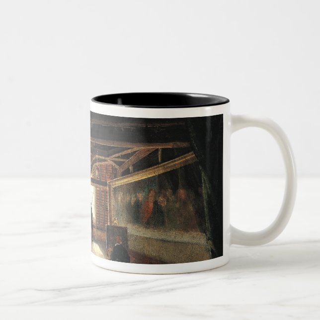 The Attic of a Museum Two-Tone Coffee Mug (Right)