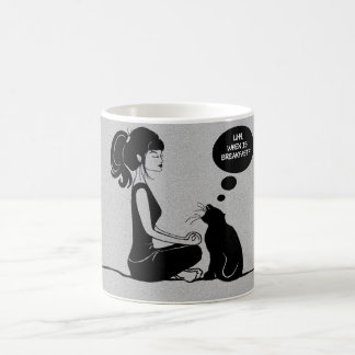 Thé au café Mug de cacao chaud Méditer Yoga Girl C