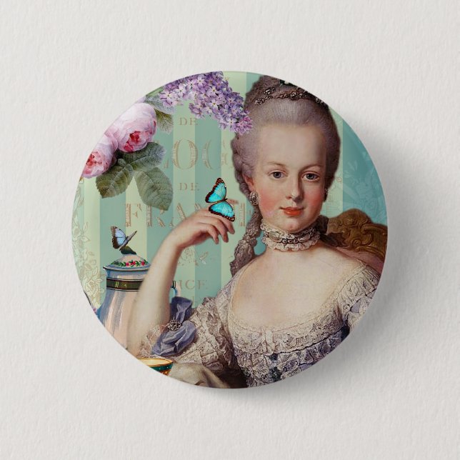 Thé au Petit Trianon 2 Inch Round Button (Front)