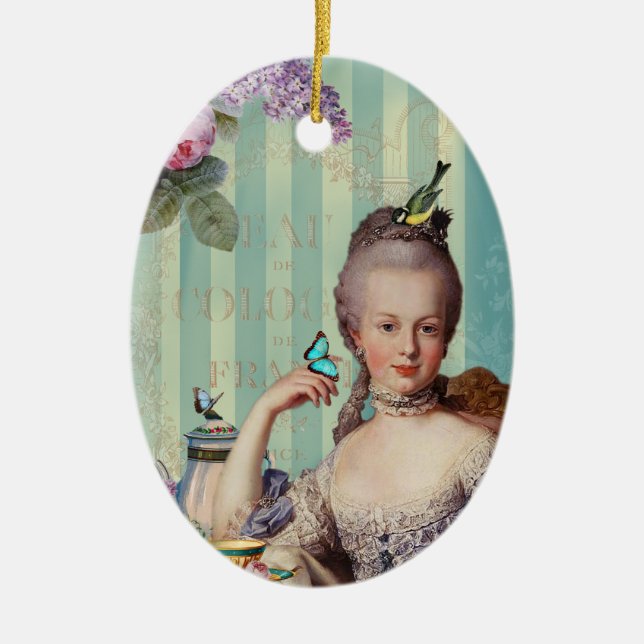 Thé au Petit Trianon Ceramic Ornament (Front)