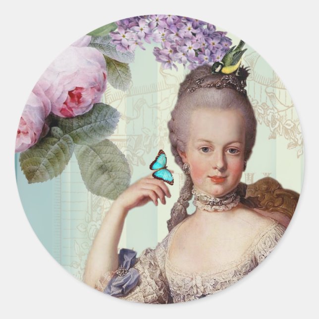 Thé au Petit Trianon Classic Round Sticker (Front)