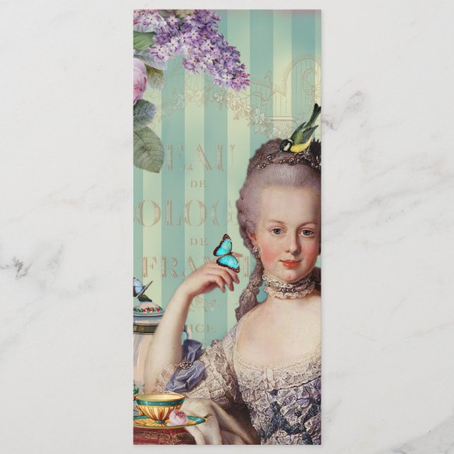 Thé au Petit Trianon Menu (Front)