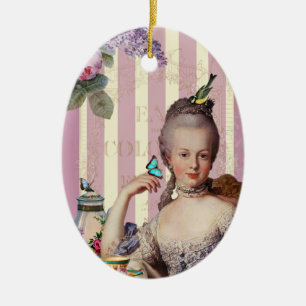 Thé au Petit Trianon – rose Ceramic Ornament