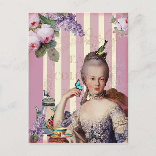 Thé au Petit Trianon – rose Postcard (Front)