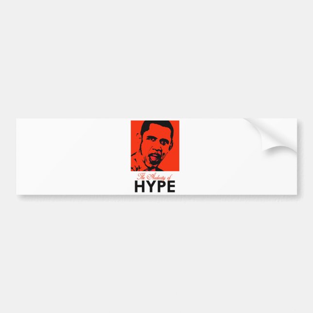 THE AUDACITY OF HYPE BUMPER STICKER (Front)