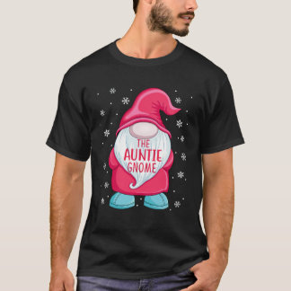 The Aunt Gnome  Gnome Elf Christmas Aunt Matching  T-Shirt