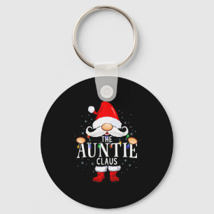 The Auntie Claus Christmas Matching Pajama  Keychain