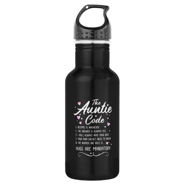 The Auntie Code 532 Ml Water Bottle (Front)
