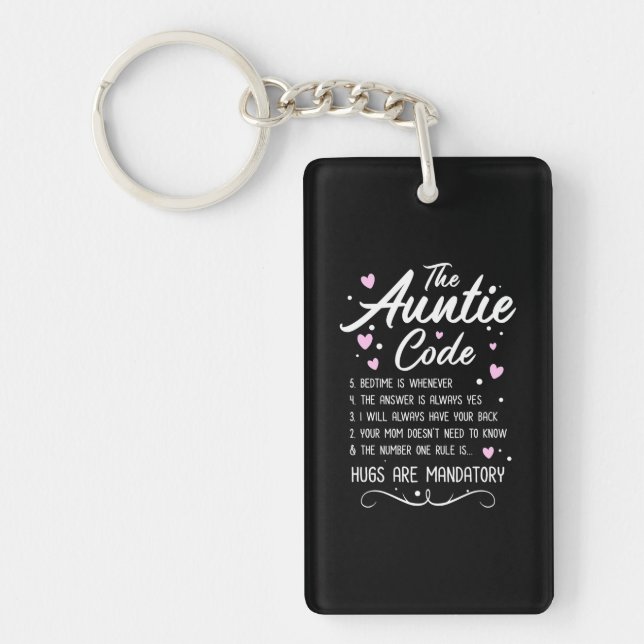 The Auntie Code Keychain (Front)
