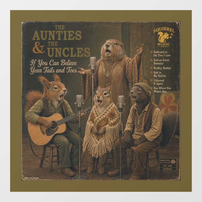 The Aunties & the Uncles: a Parody Window Cling (Sheet)