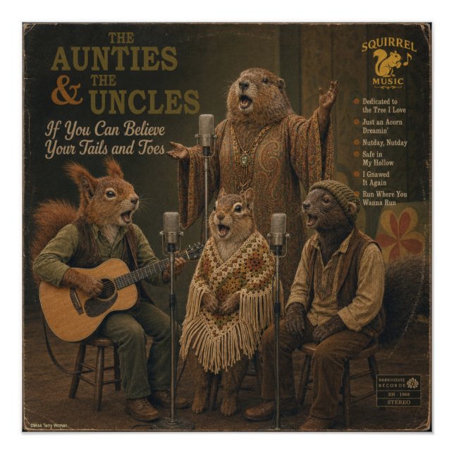 The Aunties & the Uncles Album: a Parody Poster (Front)