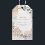 The Aureate Frame Floral Greenery Wedding  Gift Tags<br><div class="desc">Matching items available.</div>