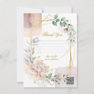 The Aureate Frame Mauve Floral Greenery Wedding Invitation
