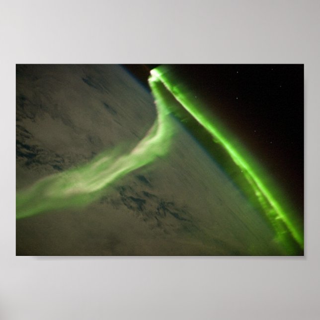 The Aurora Australis Seen From Space Poster (Front)