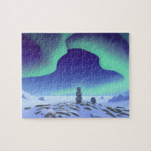 The Aurora Borealis:  Dancing Lights Of The North Jigsaw Puzzle