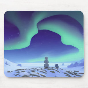 The Aurora Borealis:  Dancing Lights Of The North Mouse Pad