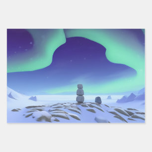 The Aurora Borealis:  Dancing Lights Of The North Wrapping Paper Sheet
