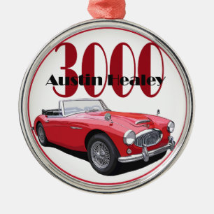 The Austin Healey 3000 Metal Ornament