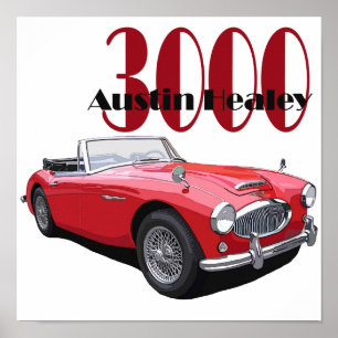 The Austin Healey 3000 Poster