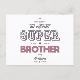 The authentic super brother postcard