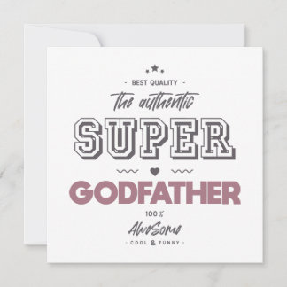 The authentic super godfather card