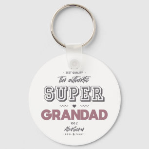 The authentic super grandad keychain