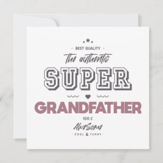 the authentic super grandfather card
