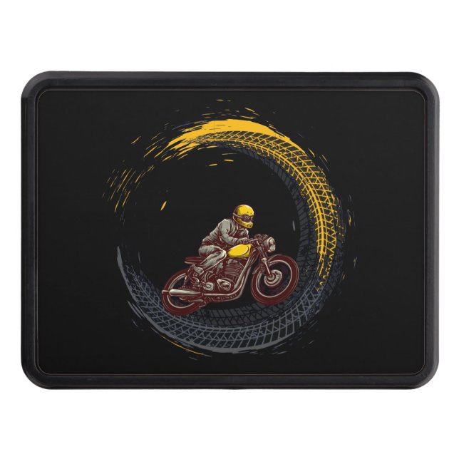 The Authentic Vintage Biker Trailer Hitch Cover (Front)