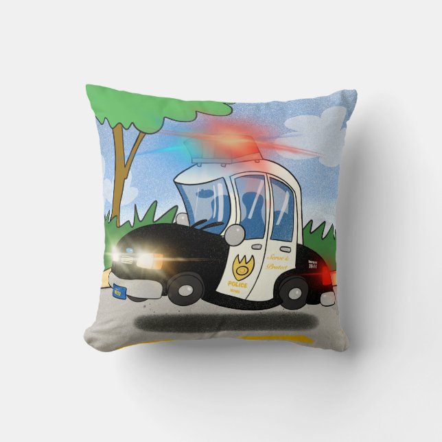 The Authorities Throw Pillow (Front)