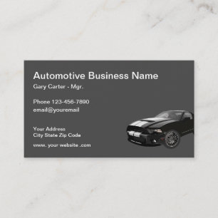 The Automotive Business Card Template