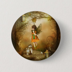 The Autumn Fairy 2 Inch Round Button
