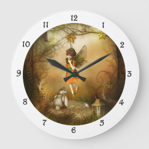 The Autumn Fairy Wall Clock