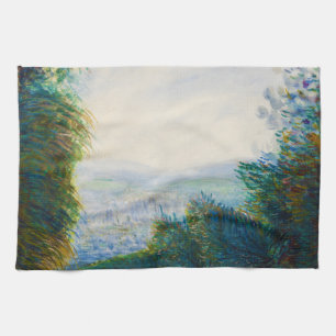 The Auvers Valley on the Oise River Renoir Kitchen Towel