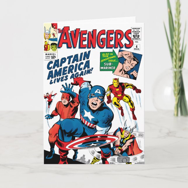 The Avengers #4 Comic Cover Card (Front)